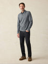 Movement™ Long-Sleeve Pique Polo - Dusty Iron Heather