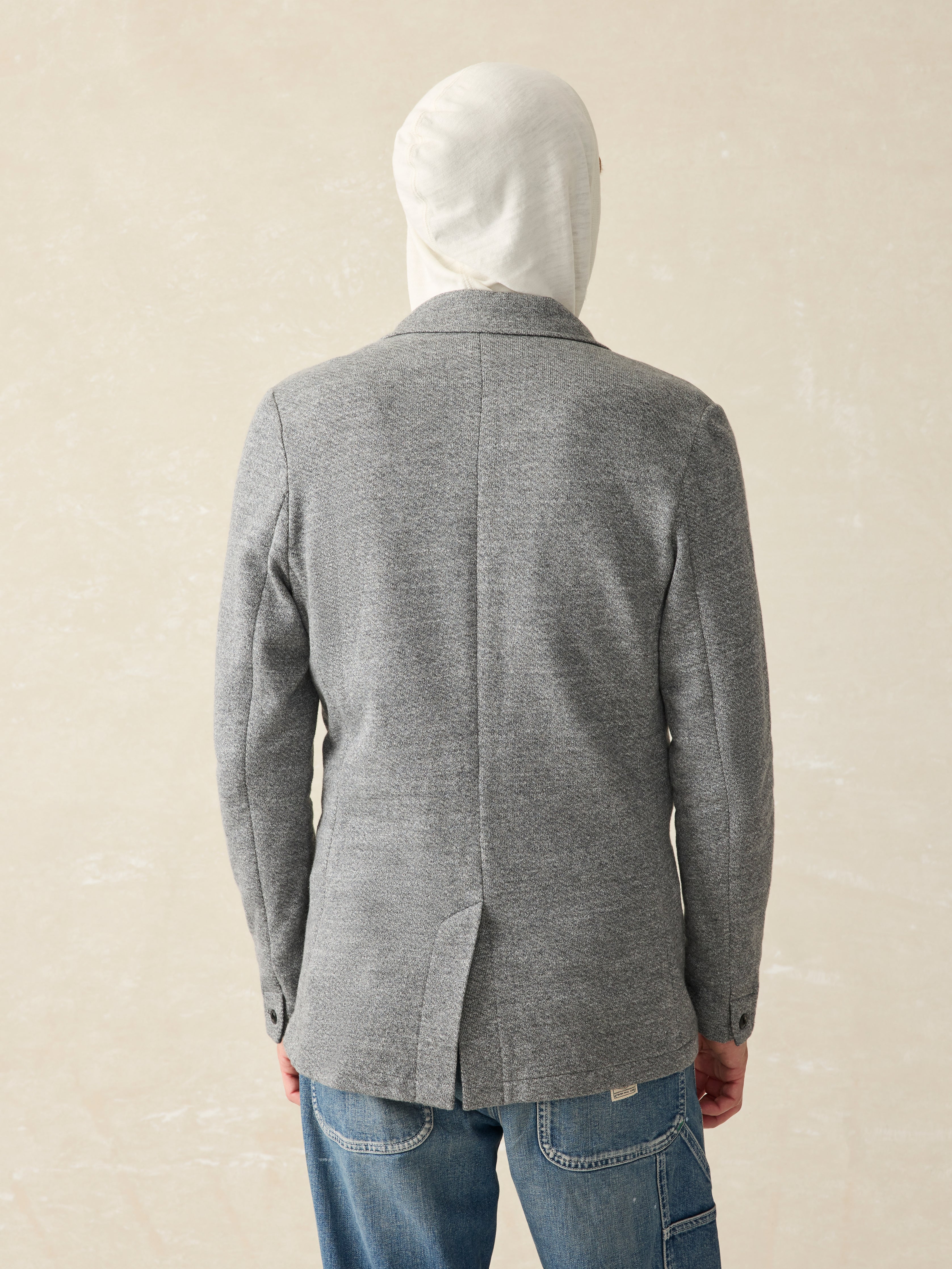 Inlet Knit Blazer - Heather Grey