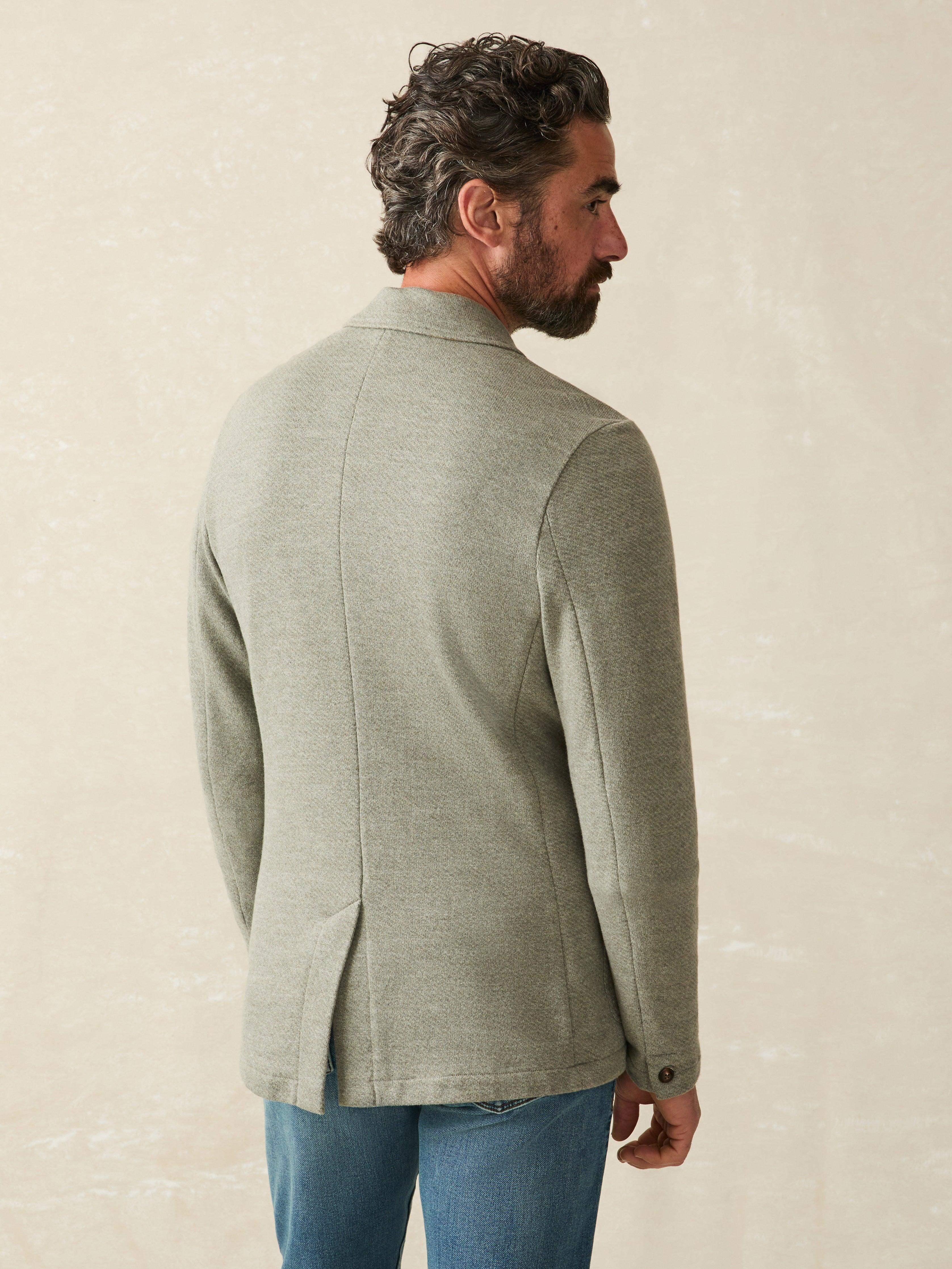 Inlet Knit Blazer (Tall) - Olive Brush Melange