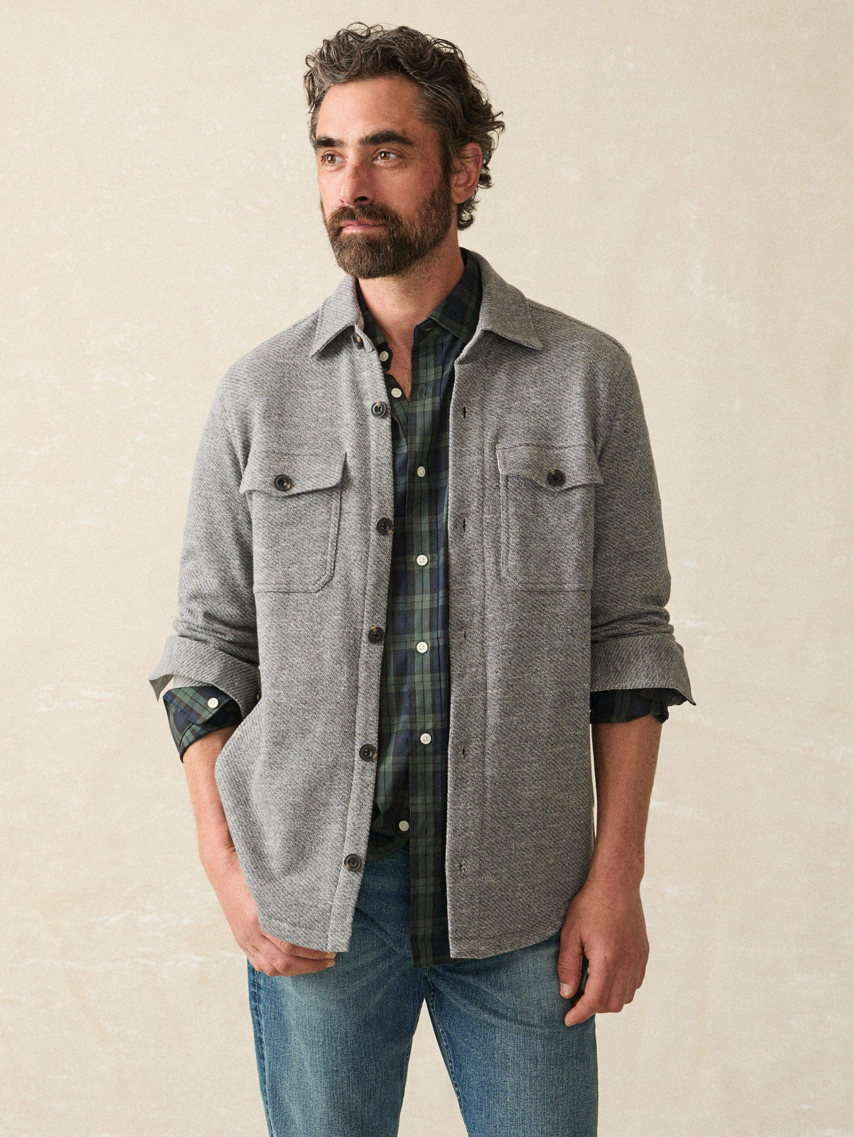 Inlet Knit CPO Medium Melange