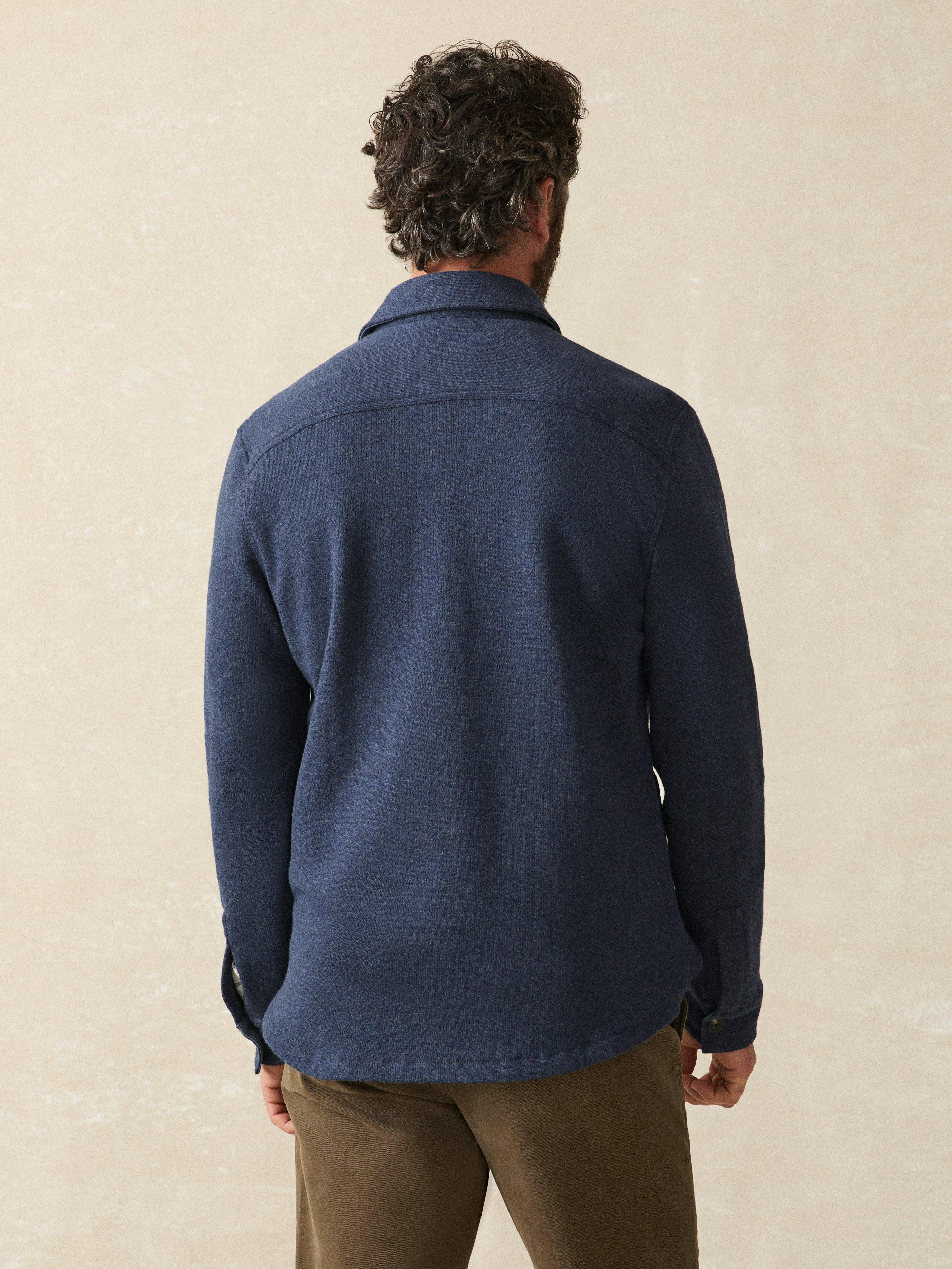 Inlet Knit CPO - Navy Night Melange