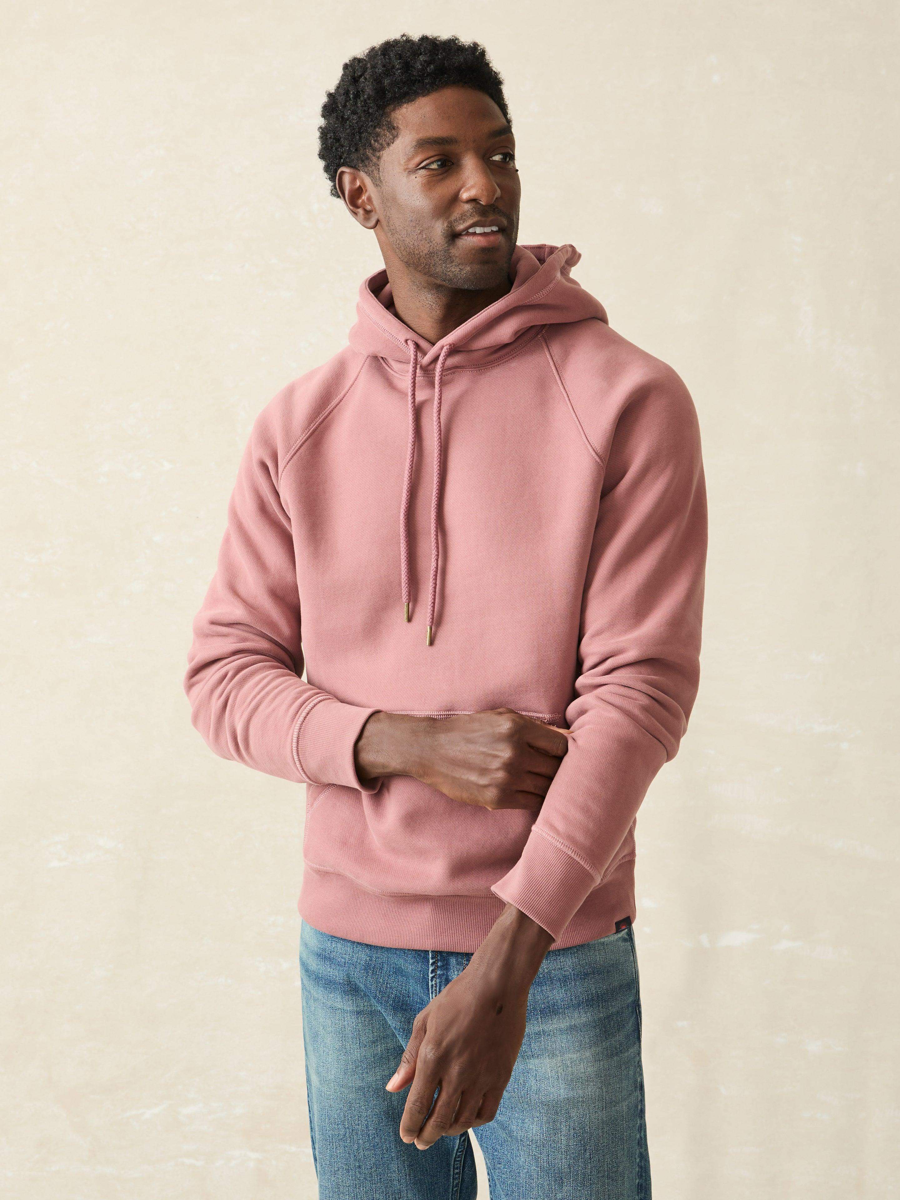 High Standard Fleece Hoodie Cocoa Mauve Faherty Brand