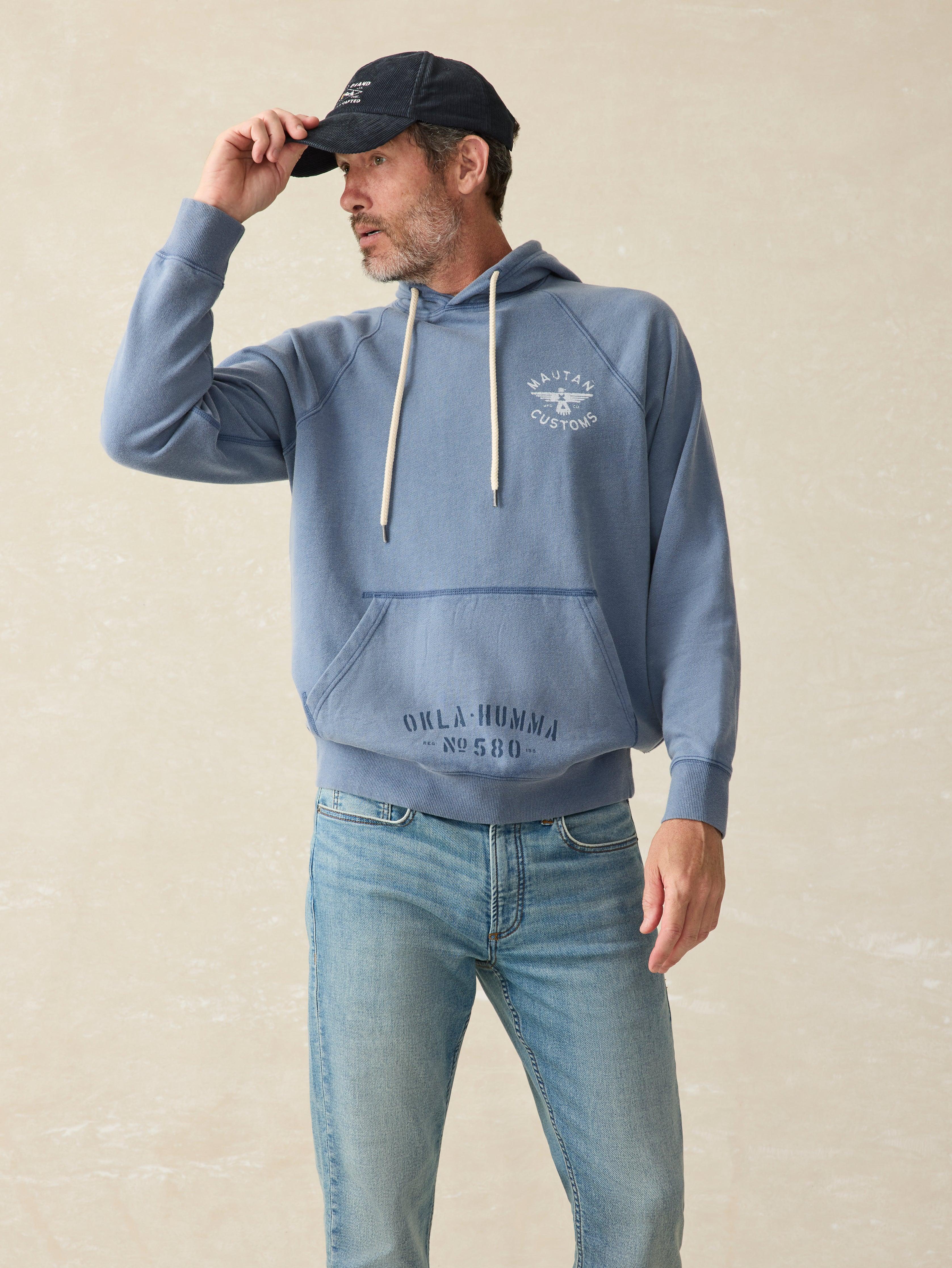 Steven Paul Judd Fleece Hoodie - Mautan Blue