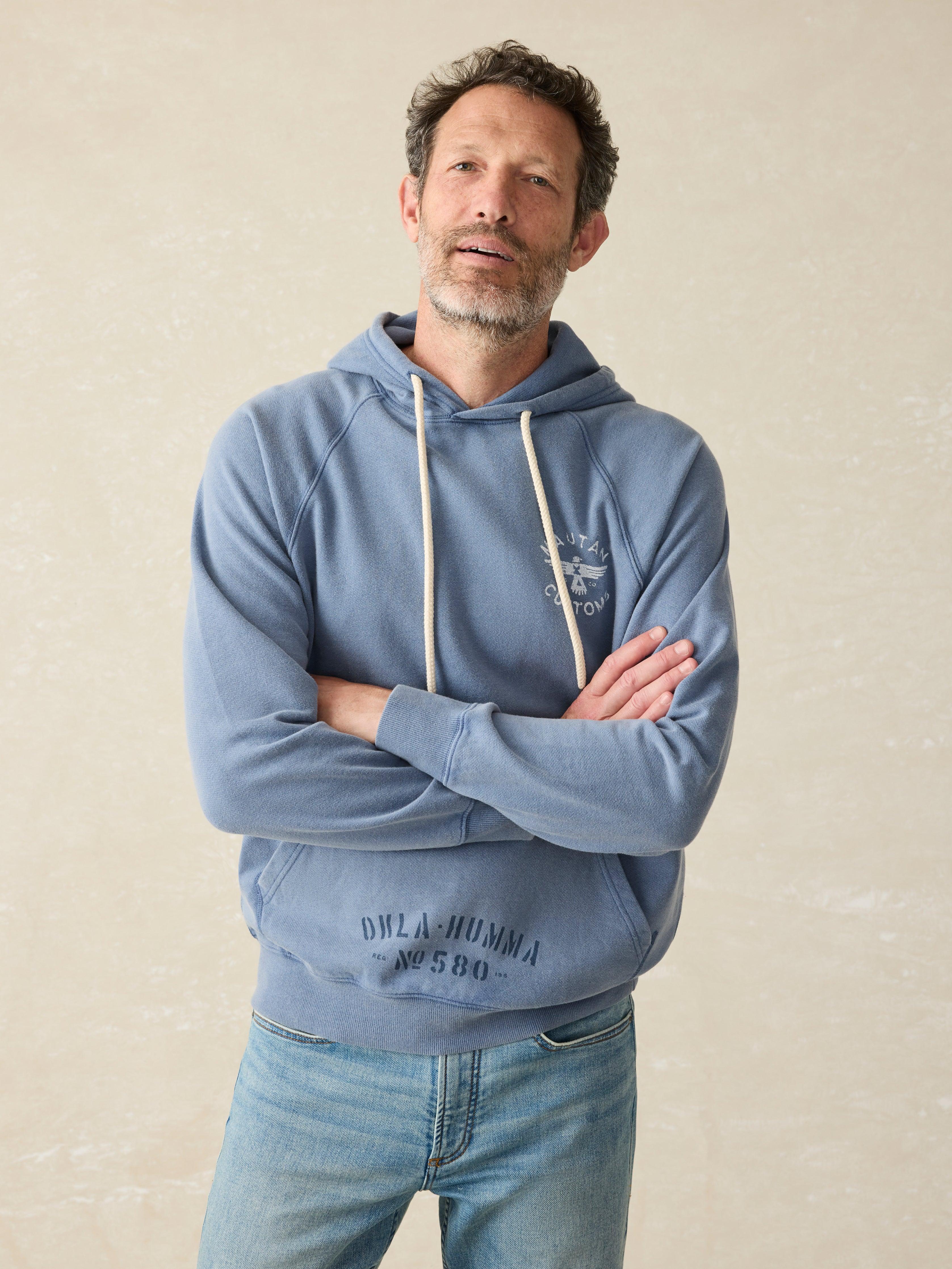 Steven Paul Judd Fleece Hoodie - Mautan Blue