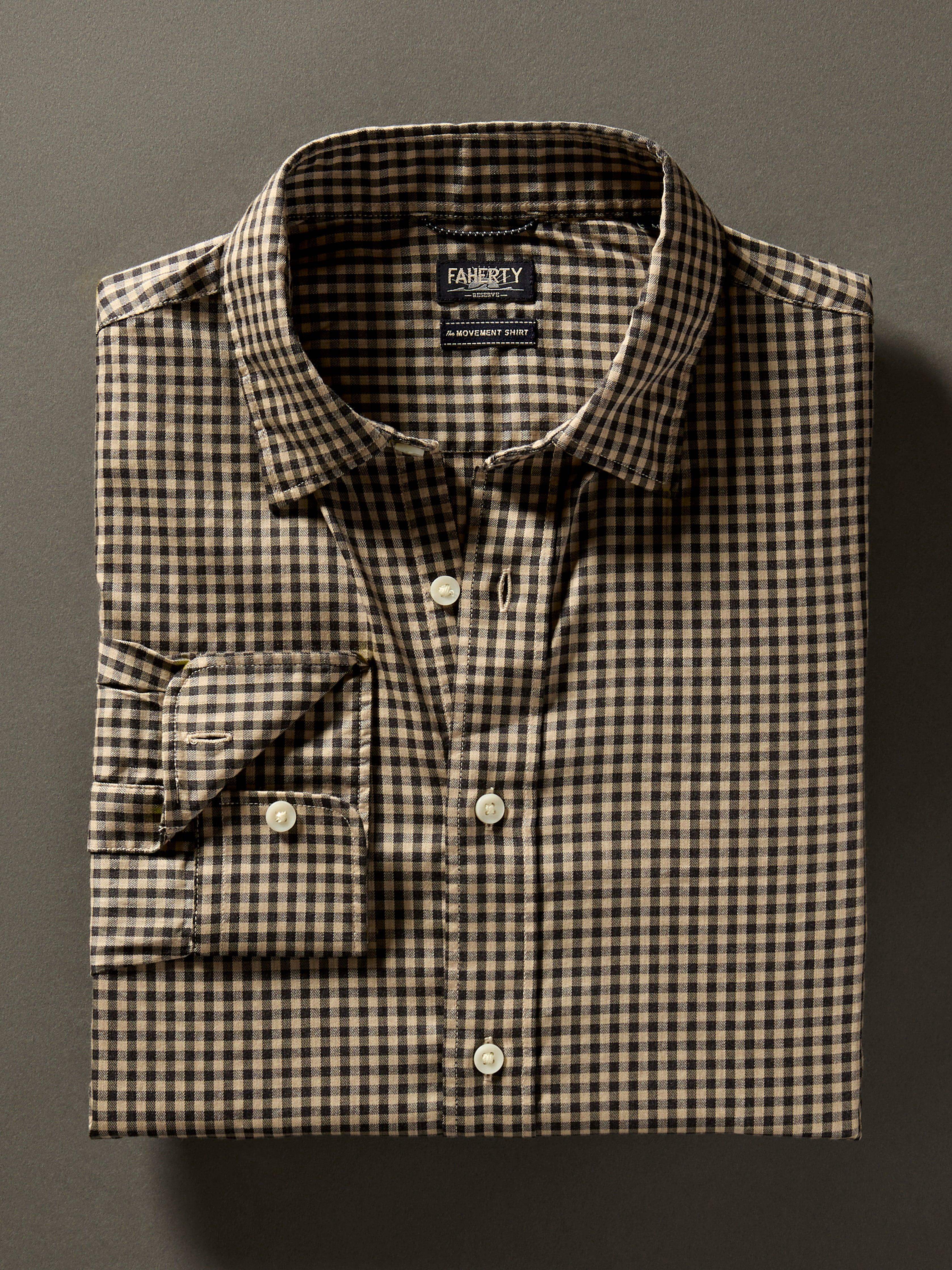 Movement™ Shirt - Charcoal Tan Gingham