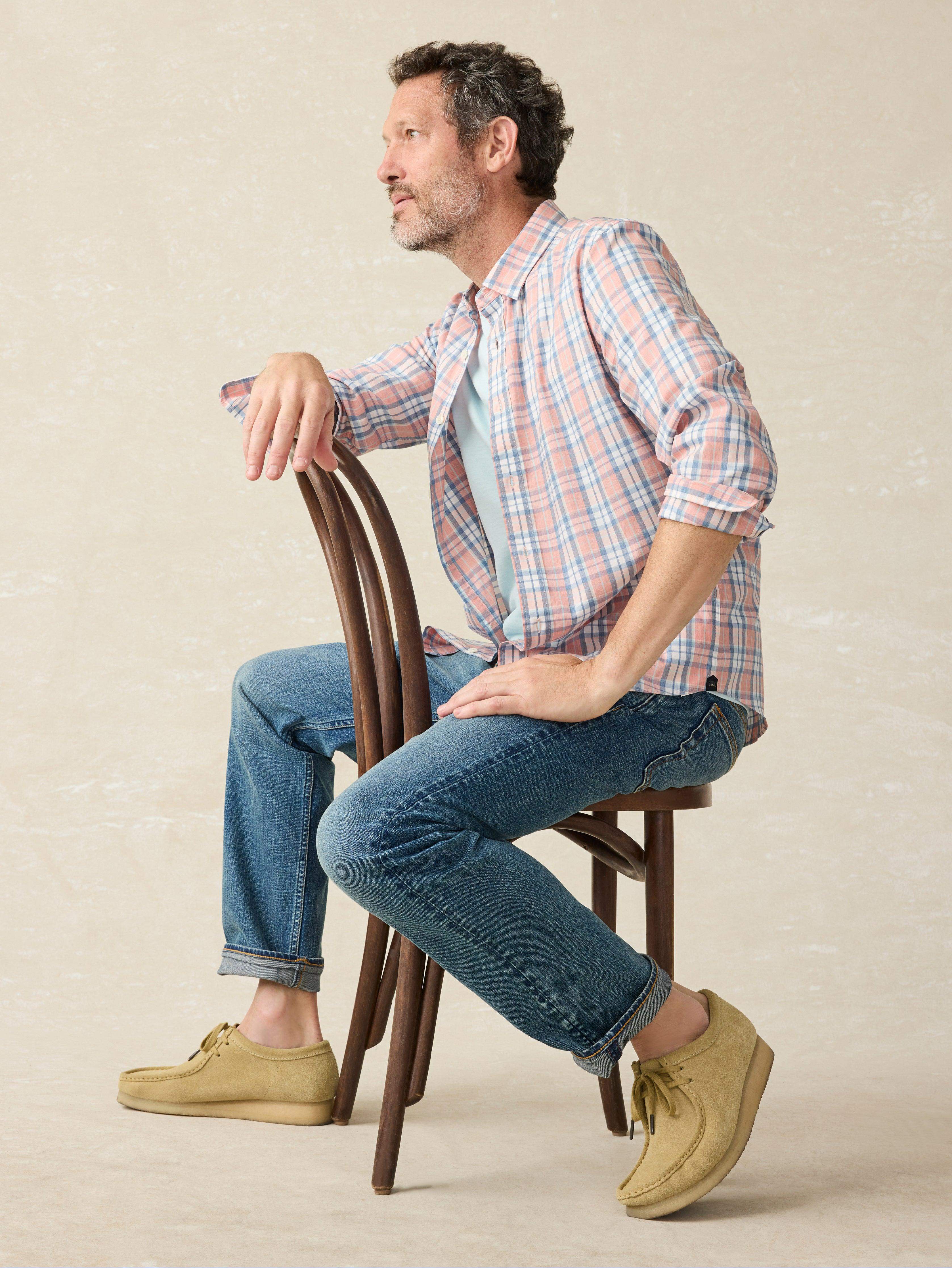 Movement™ Shirt Classic Fit - Ocean Coral Plaid