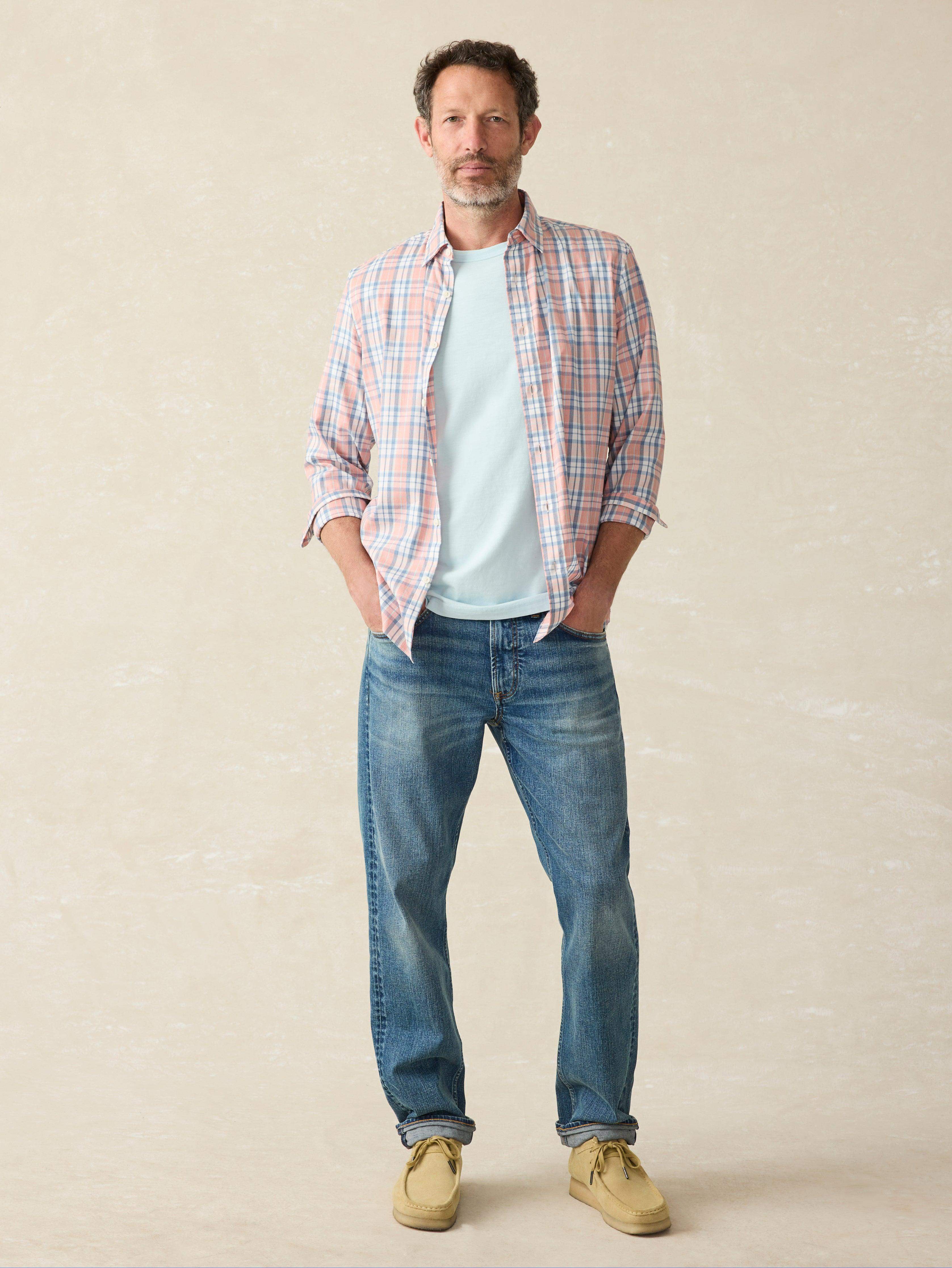 Movement™ Shirt Classic Fit - Ocean Coral Plaid
