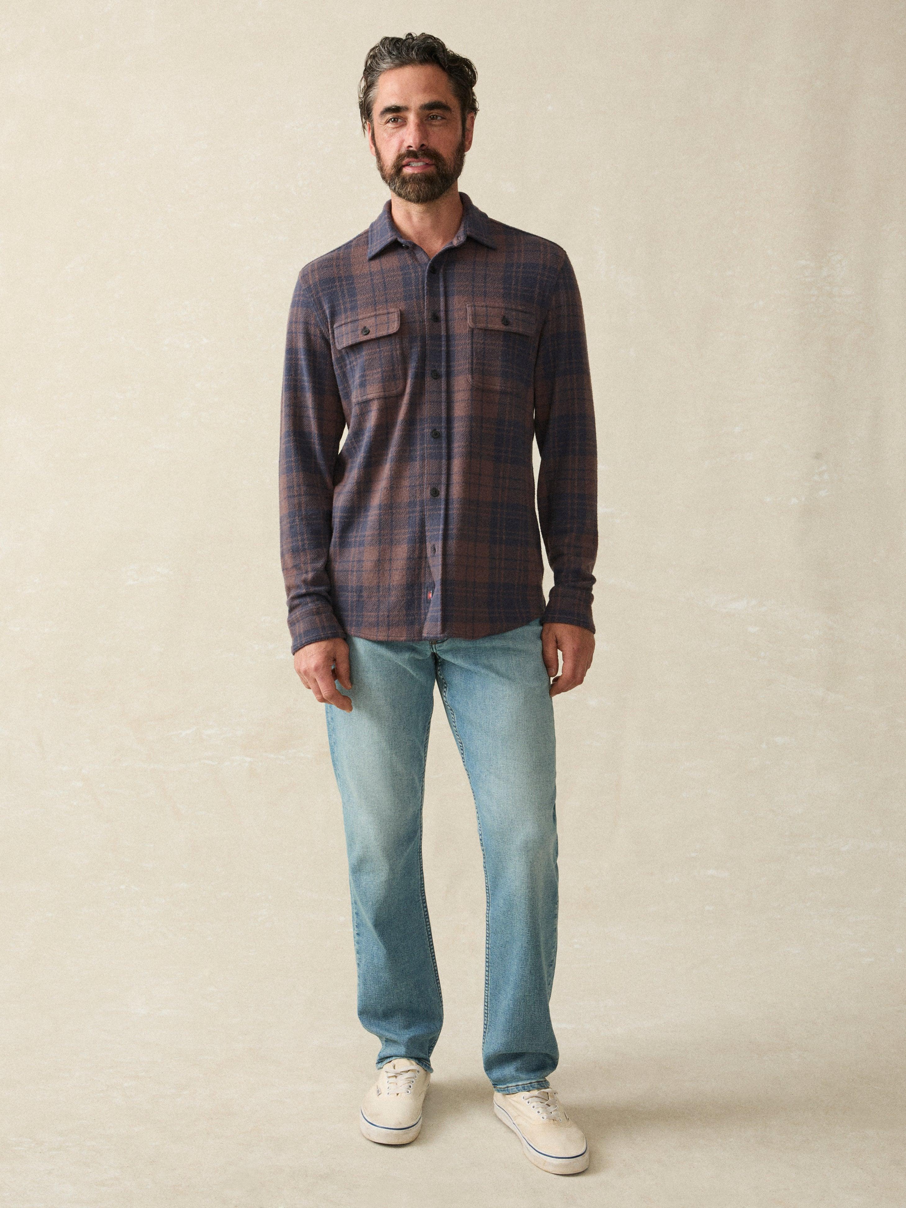 Legend™ Sweater Shirt - Blue Mountain Plaid