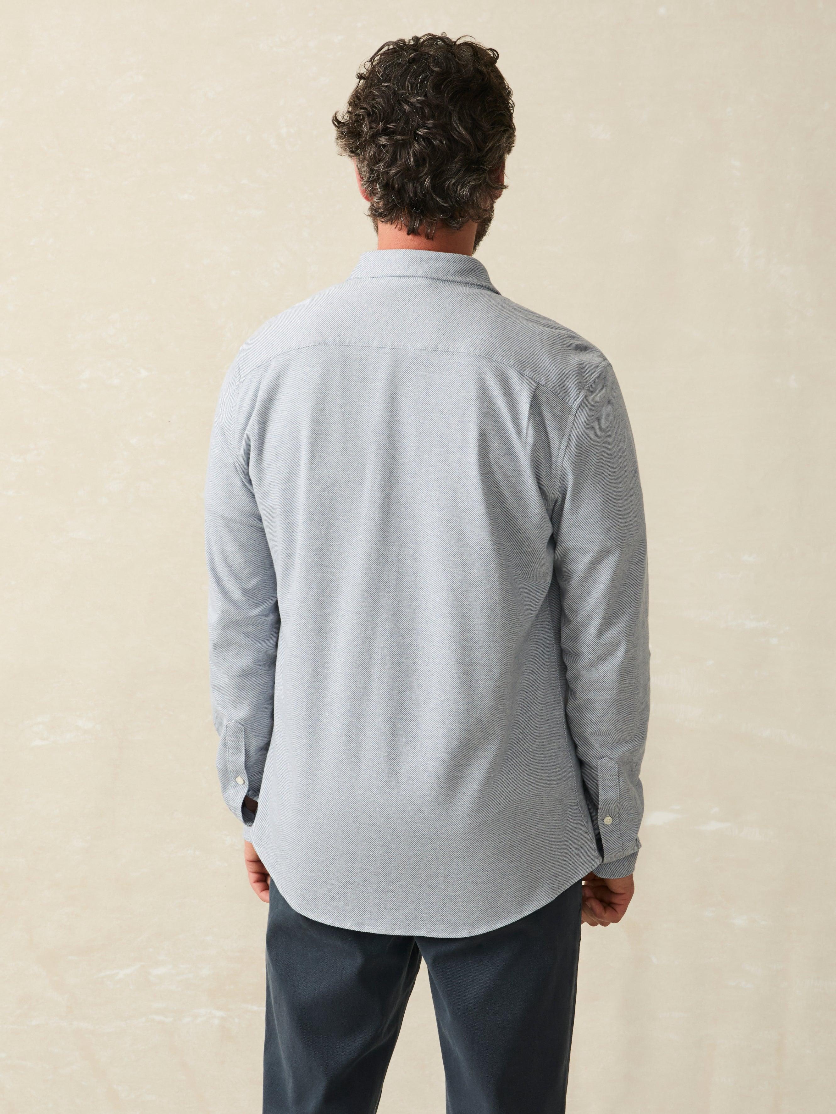 Coastline Knit Shirt - Oceanside Blue