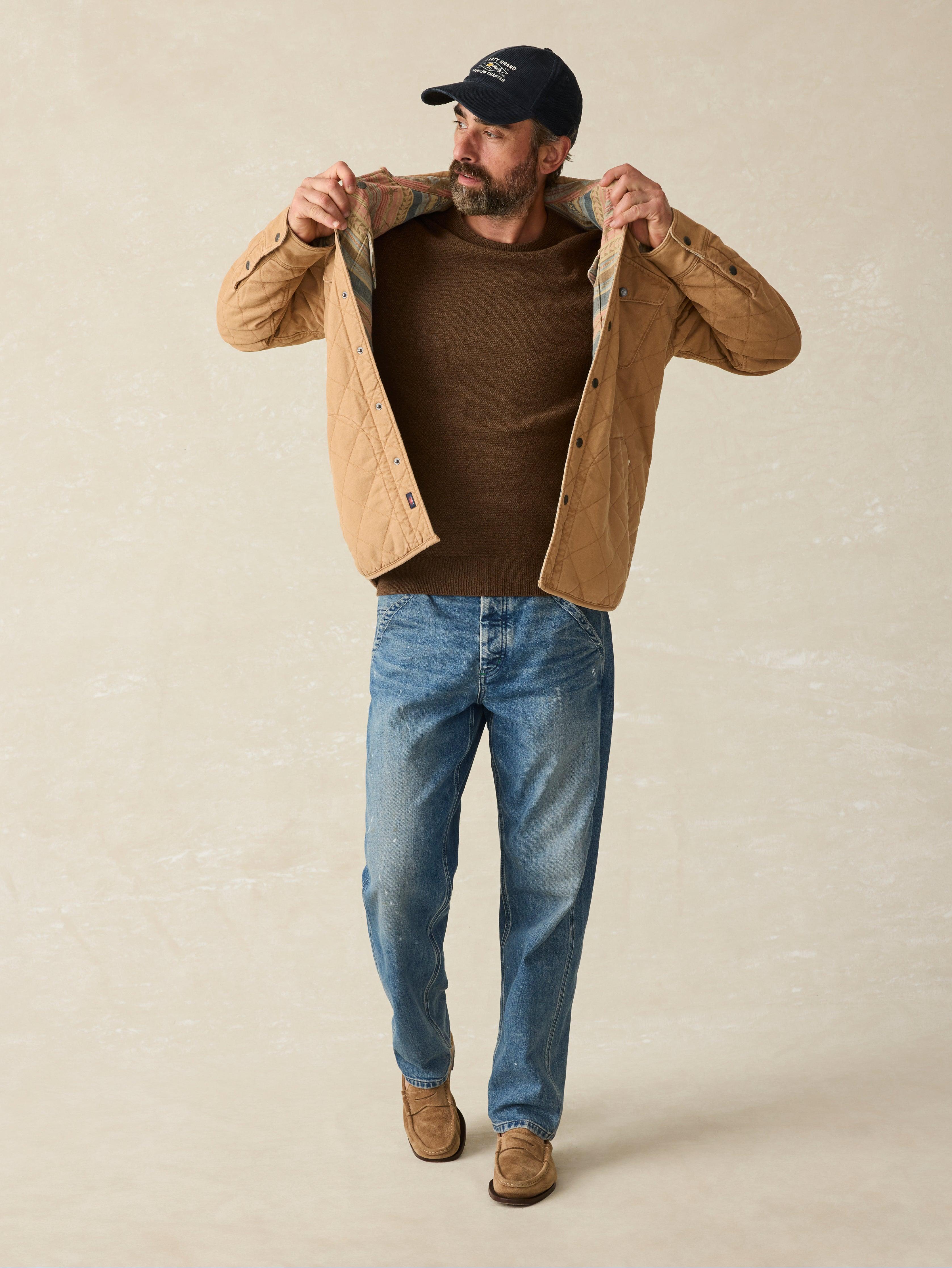 Jackson Crew Sweater - Trail Brown Heather