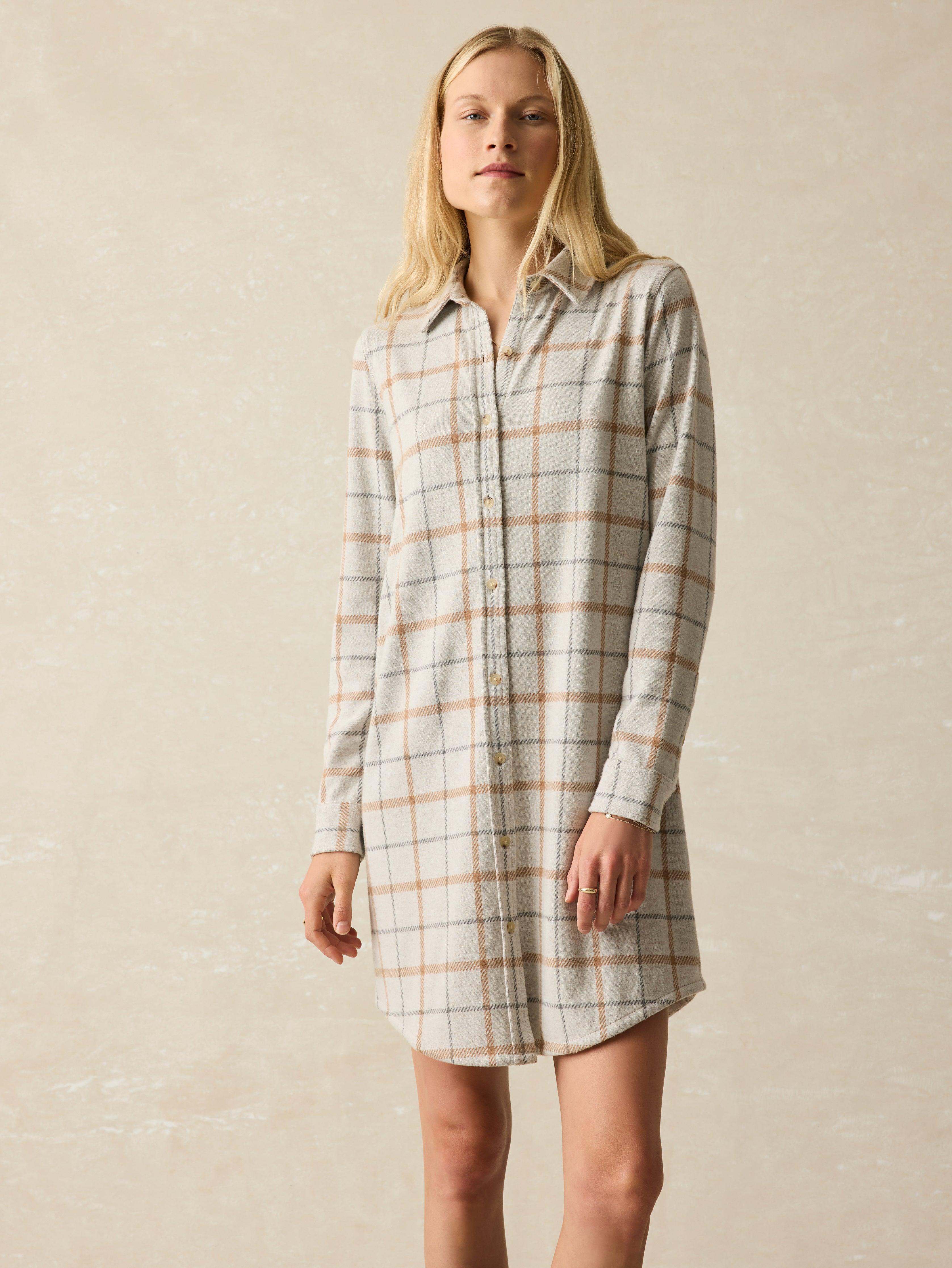 Legend™ Sweater Dress - Open Tundra Windowpane