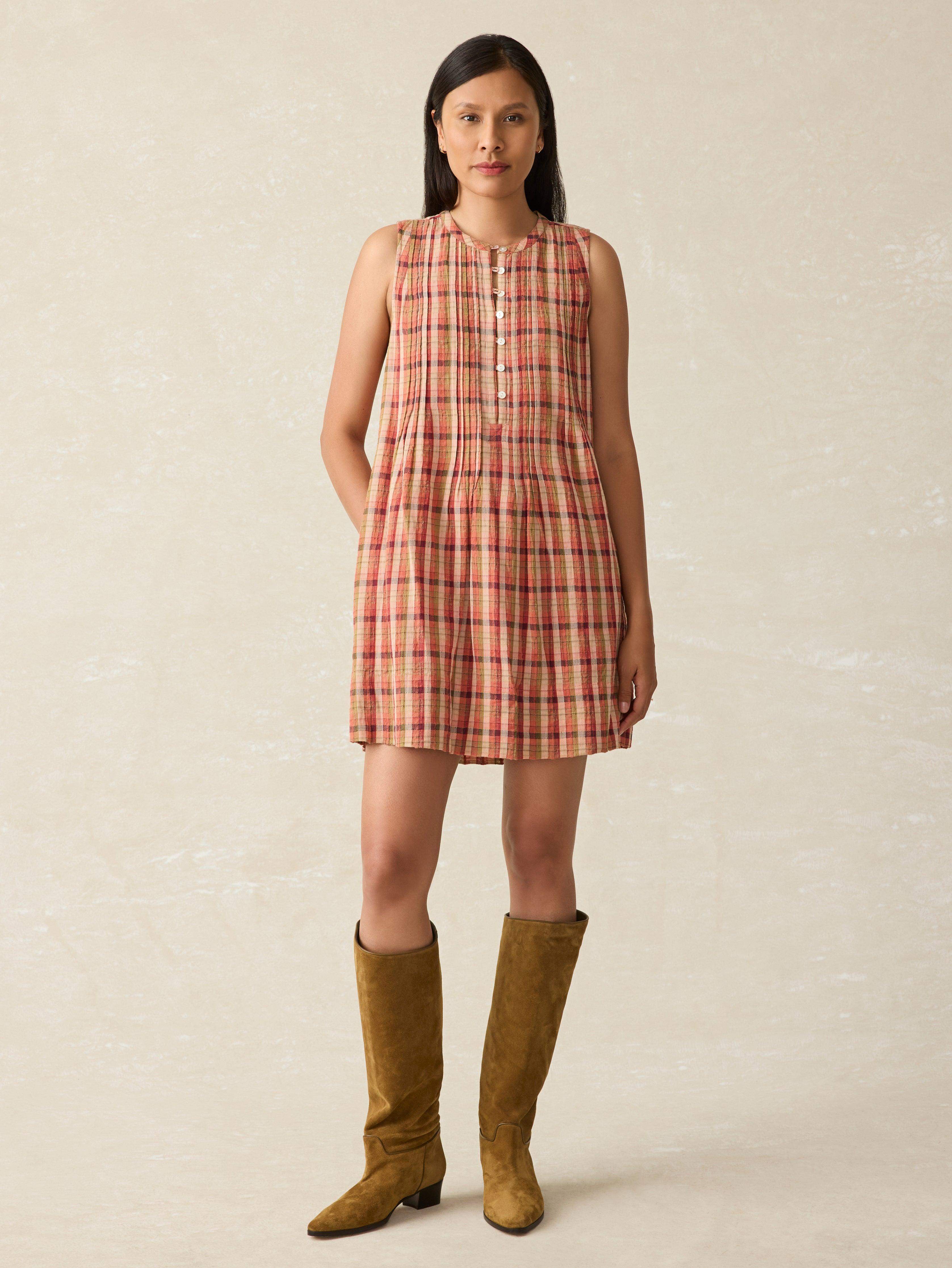 Isha Dress - Sunset Gingham