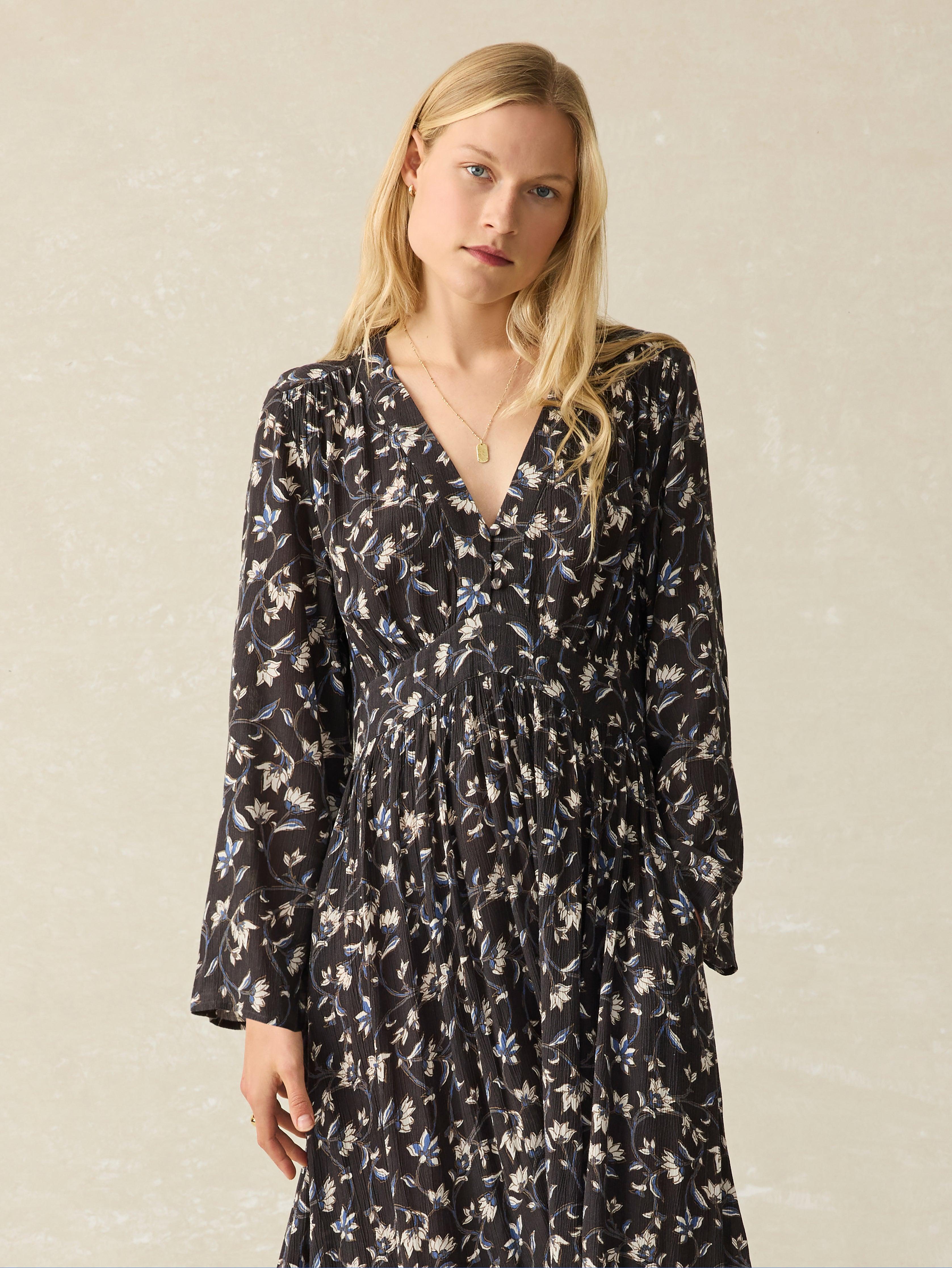 Dakota Dress - Blue Jasmine Floral