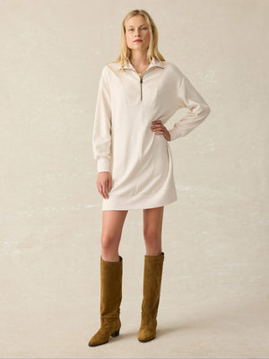 Legend™ Quarter Zip Dress - Off White