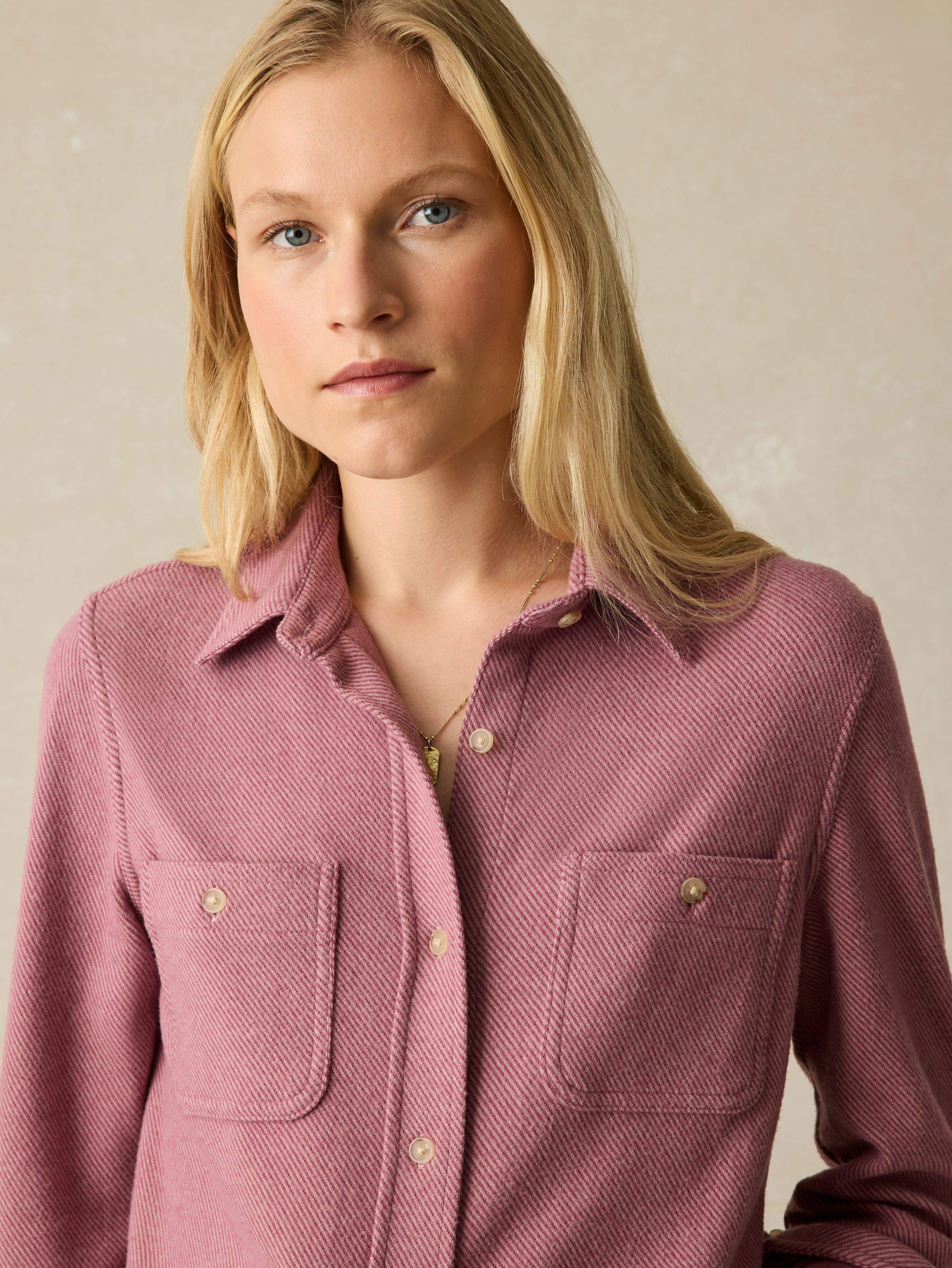 Legend™ Sweater Shirt - Rose Twill | Faherty Brand