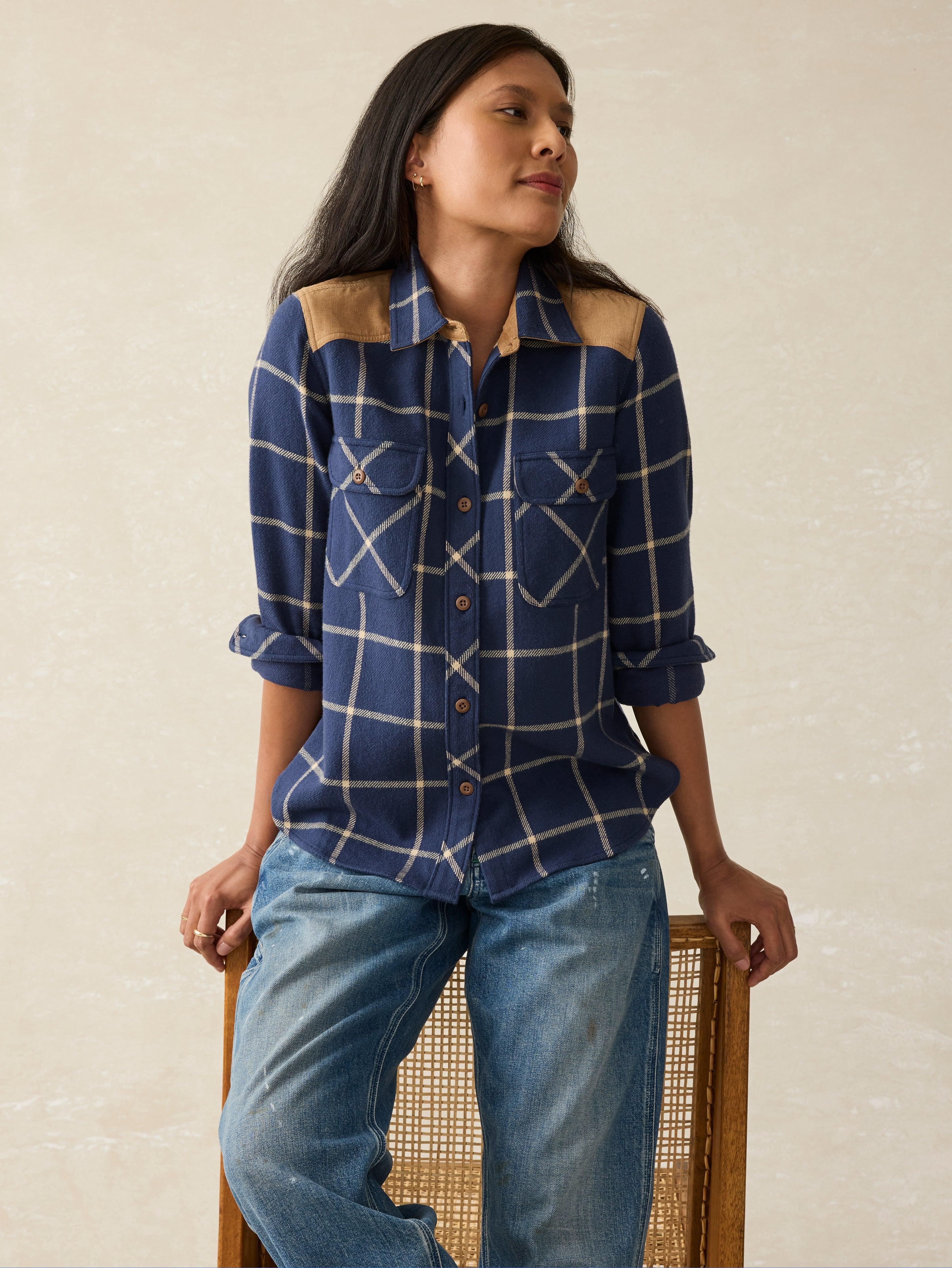 Daly Shirt - Navy Olivia Plaid