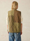 Oak Patchwork Vest - Sage Green Forest
