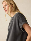 Dream Cotton Gauze Desmond Blouse - Washed Black