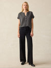 Dream Cotton Gauze Desmond Blouse - Washed Black