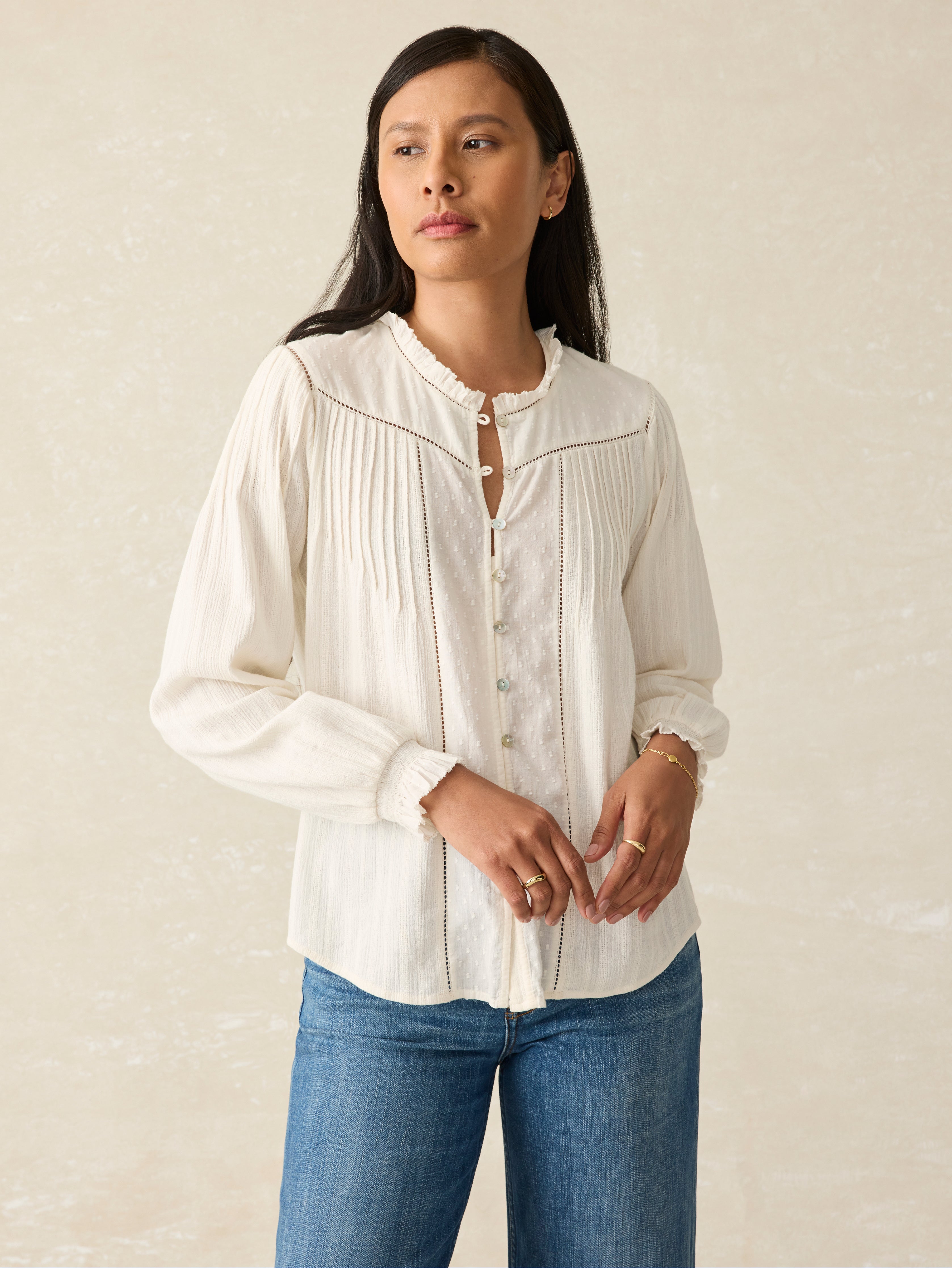 Lily Blouse - Egret