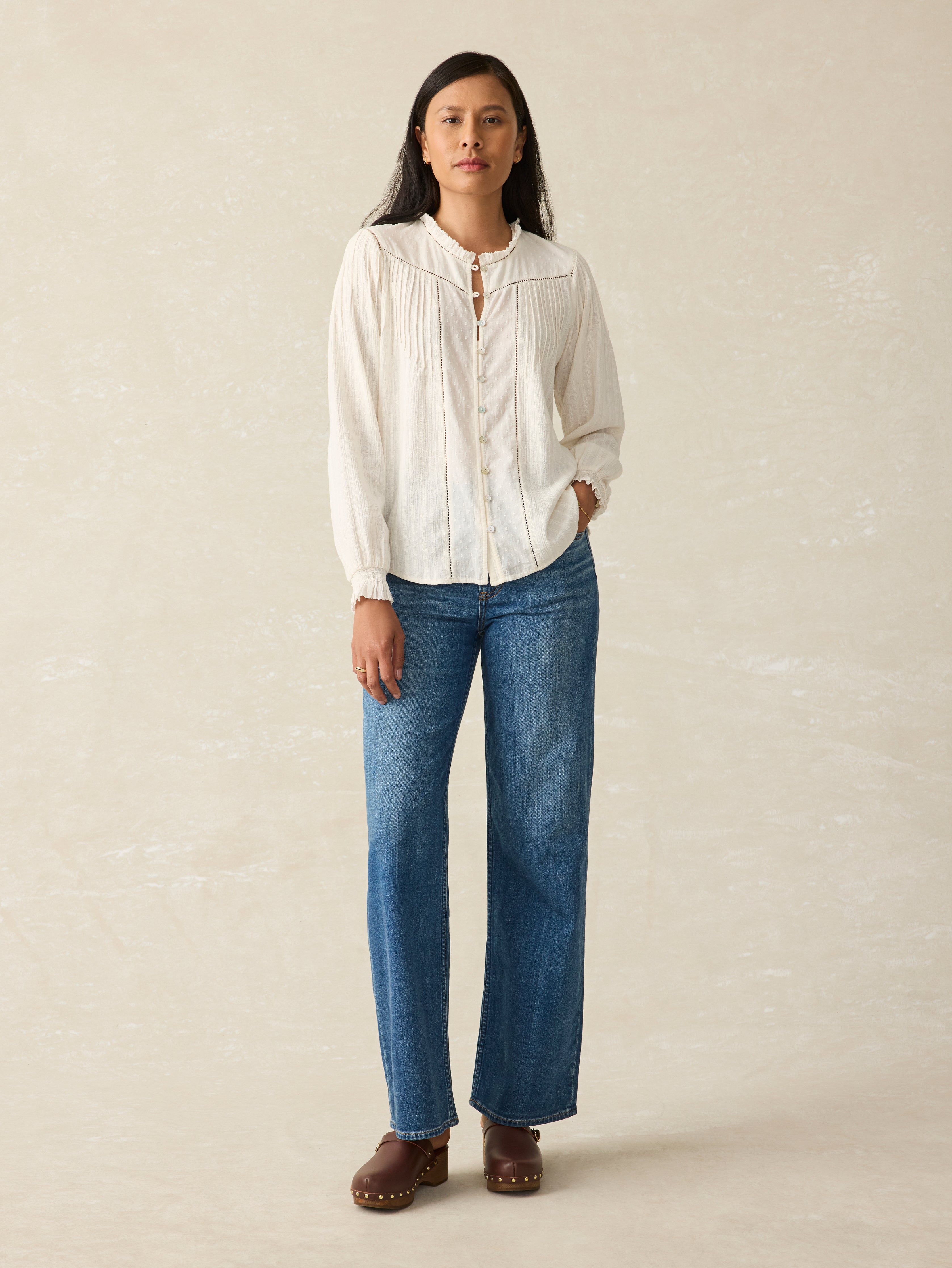 Lily Blouse - Egret