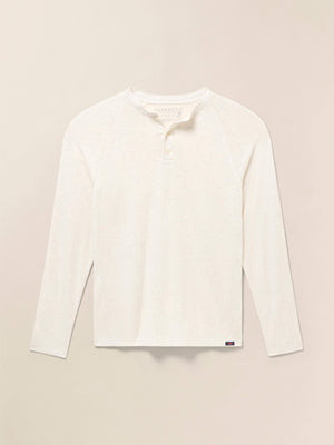 Long-Sleeve Cloud Henley (Tall) - Ivory Heather