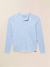 Long-Sleeve Cloud Henley (Tall) - Light Blue Heather