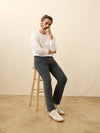 Stretch Terry Corduroy 5 Pocket - Steel River