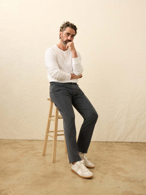 Stretch Terry Corduroy 5 Pocket - Steel River