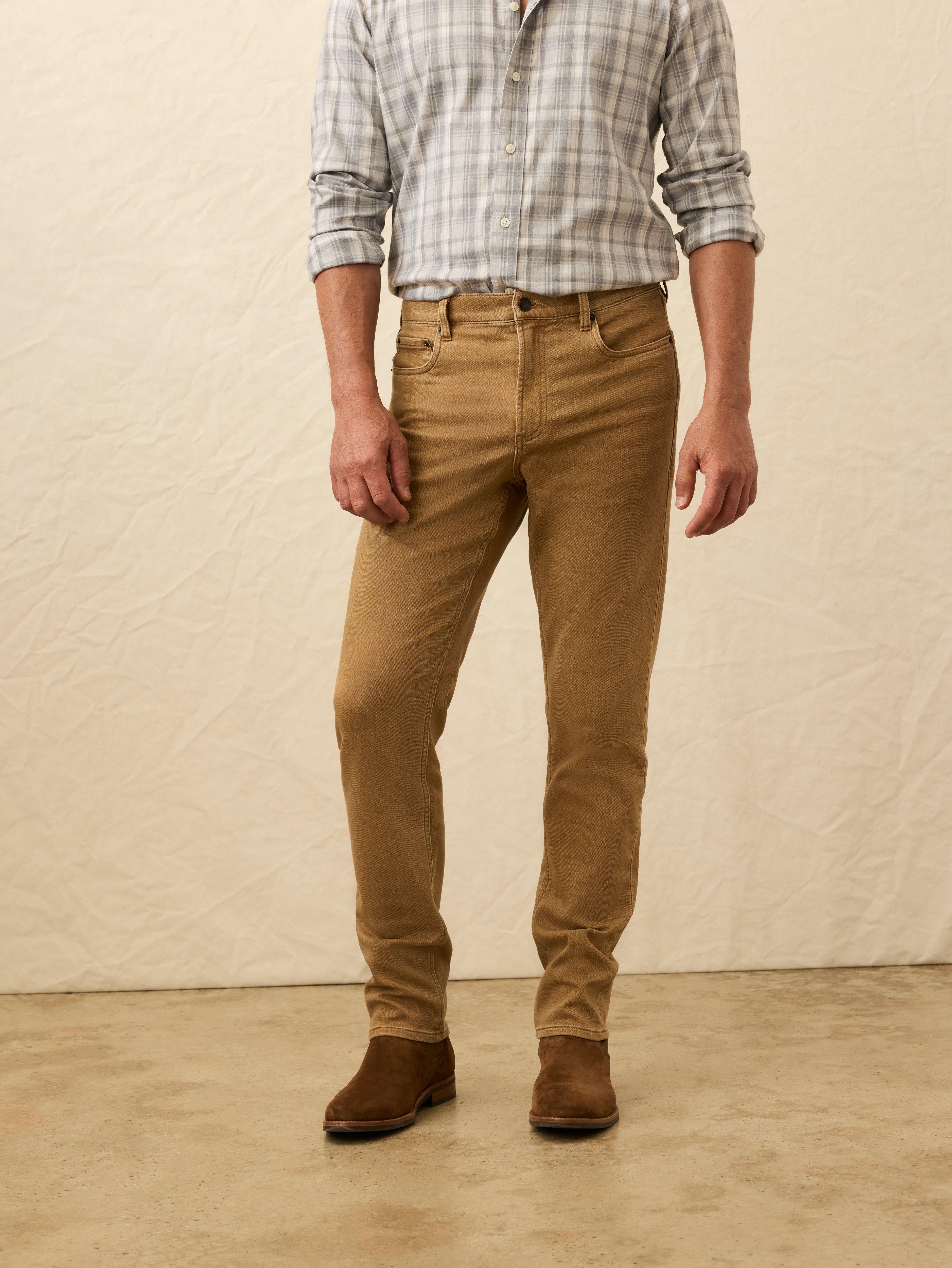 Stretch Terry 5-Pocket - Elk Brown