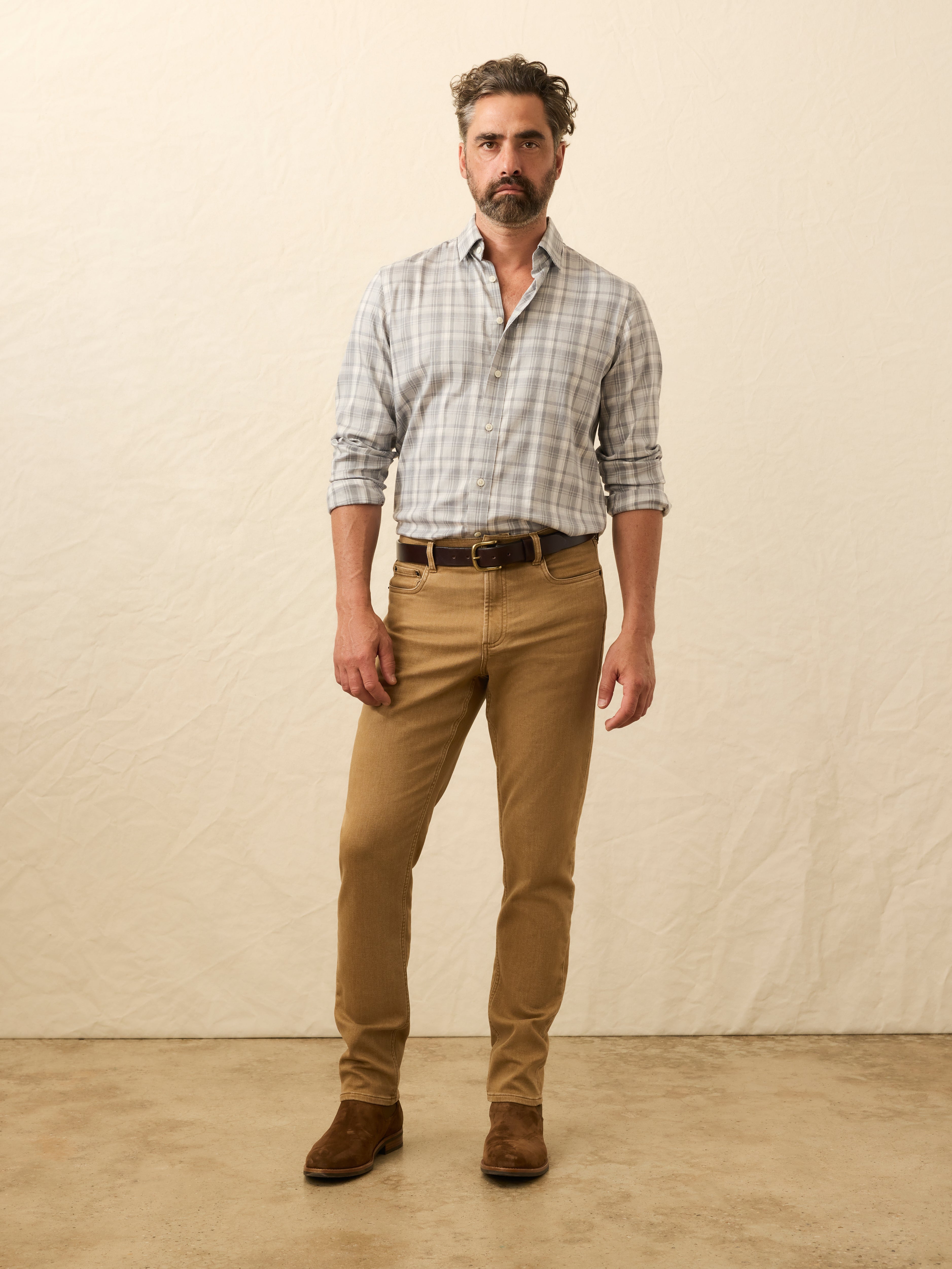 Stretch Terry 5-Pocket - Elk Brown