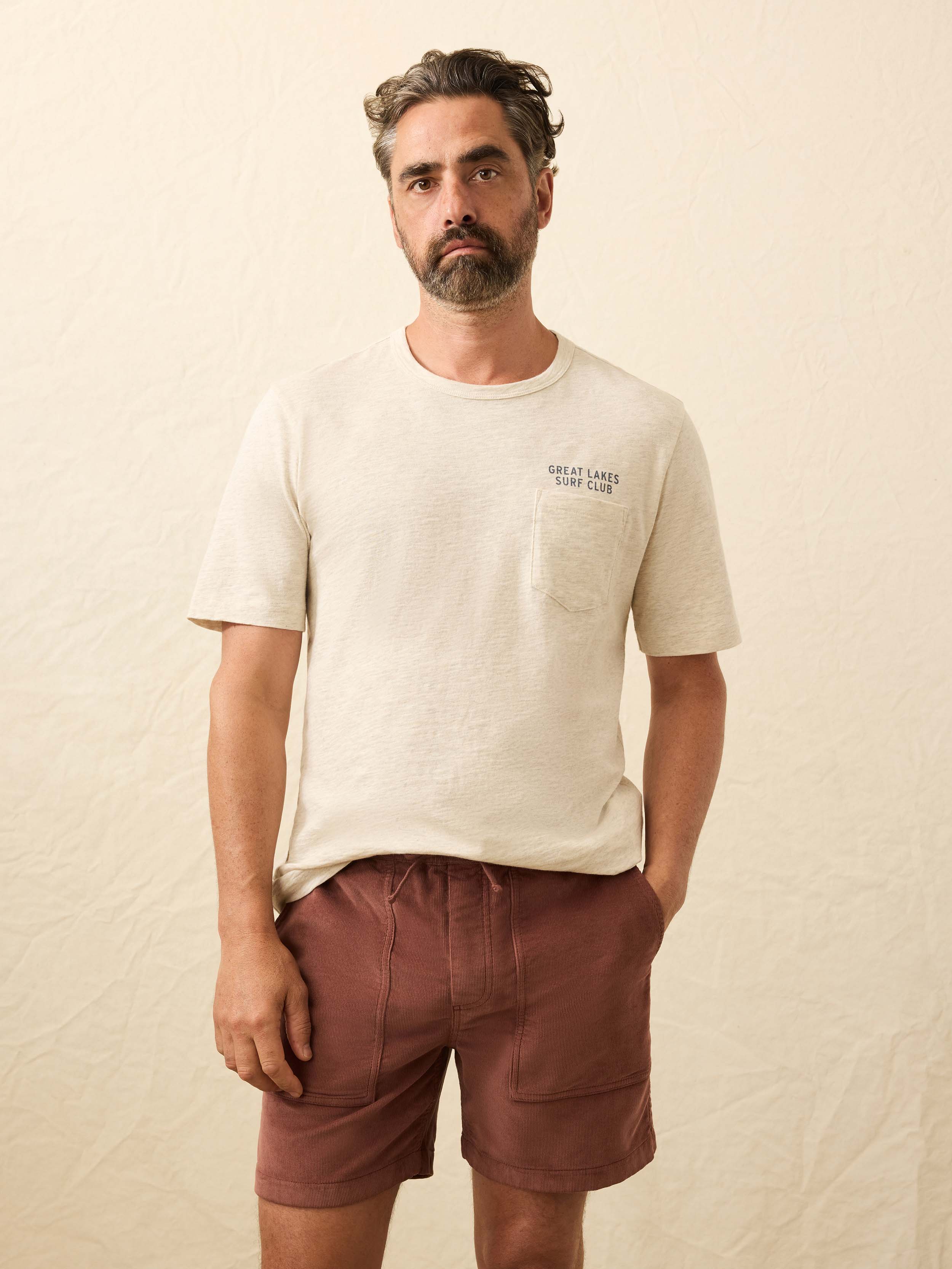 Corduroy Drawstring Utility Short - Chestnut Ridge | Faherty Brand
