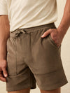 Corduroy Drawstring Utility Short - Elm Ridge