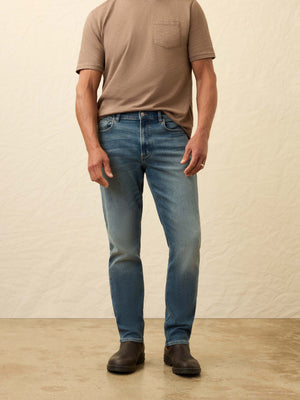 Stretch Terry Indigo 5-Pocket - Indigo Ocean Wash