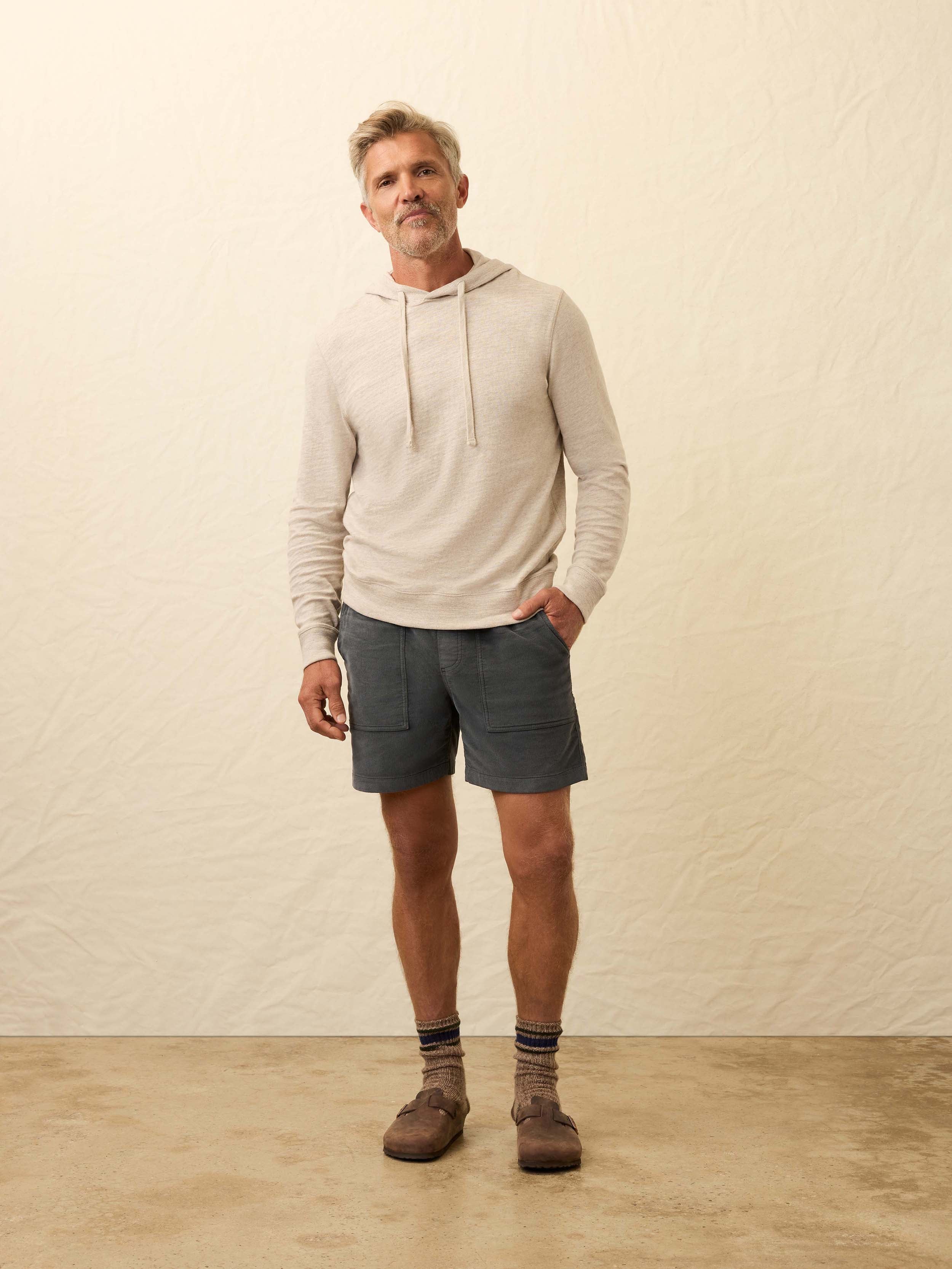 Sunwashed Midweight Organic Hoodie - Oat Plains Heather