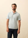Short Sleeve Movement Pique Polo - Huron Blue Melange