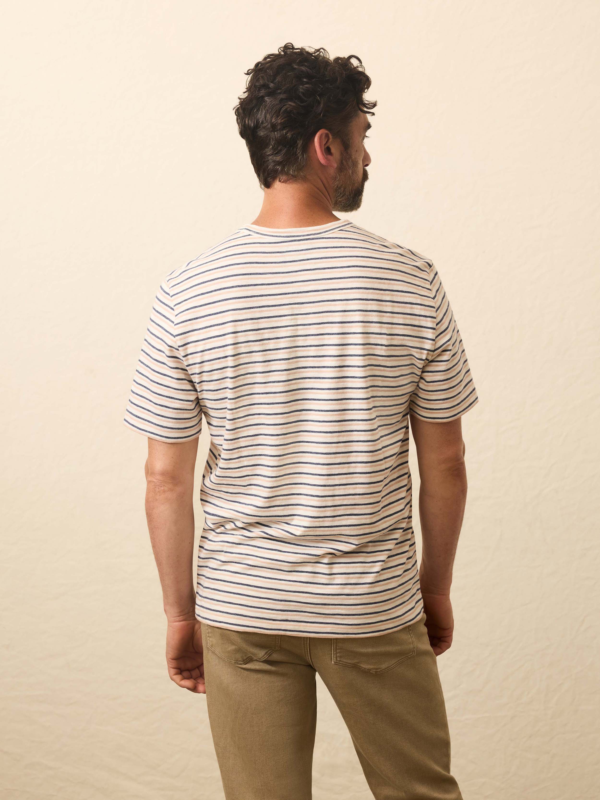Sunwashed Regenerative Tee - Canyon Creek Stripe