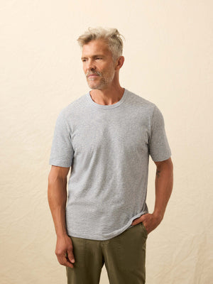 Sunwashed Regenerative Tee - Ice Plunge Stripe
