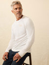 Nazare Sunwashed Slub Crew - White