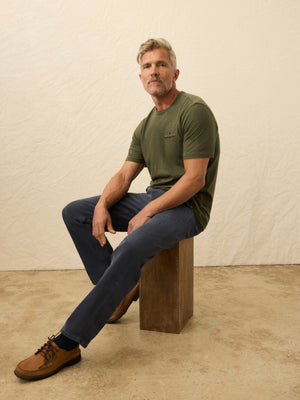 Nazare Sunwashed Tee - Fall Evergreen