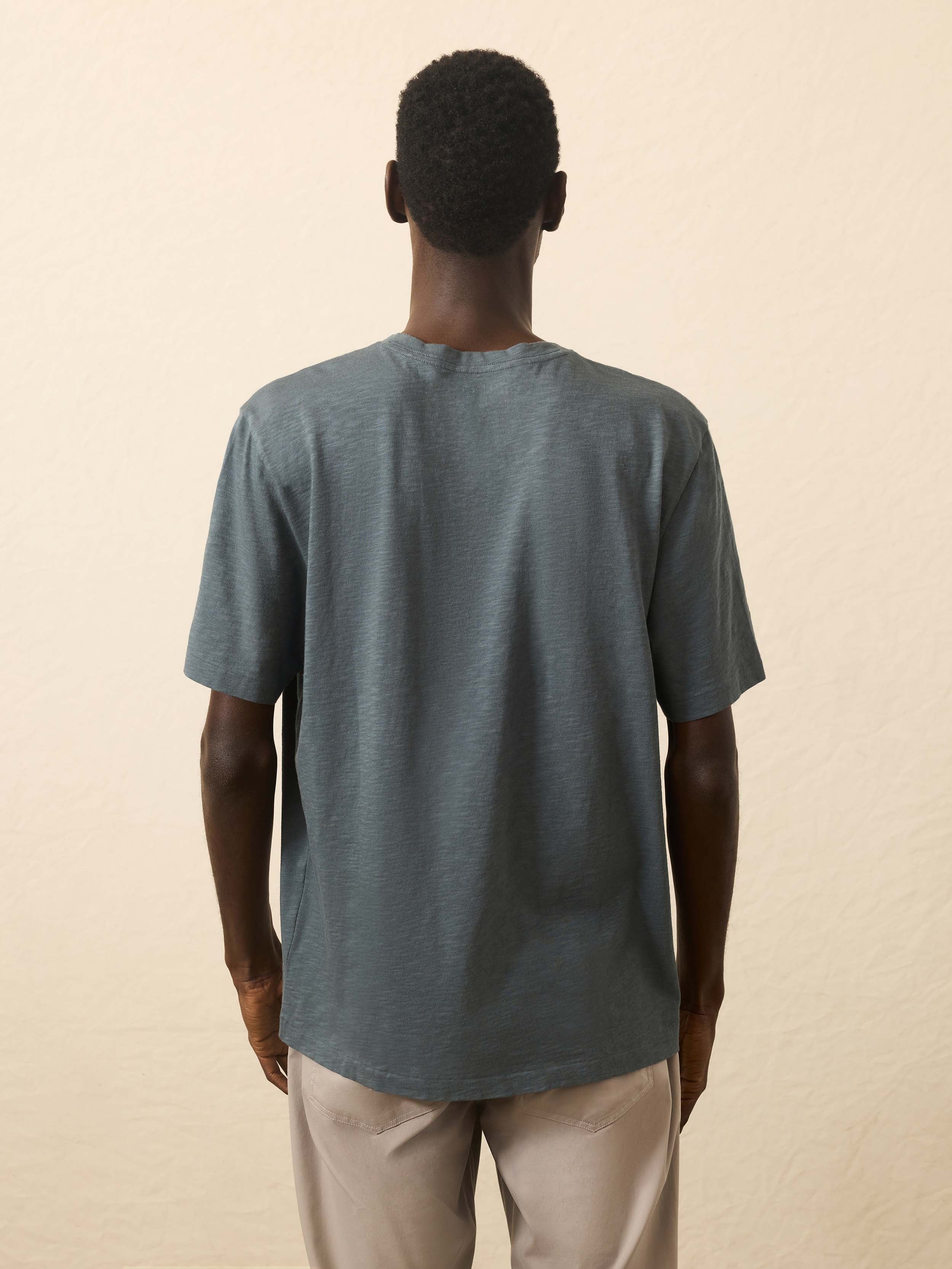 Sunwashed V-Neck Tee - Rough Waters
