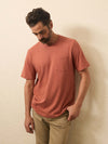 Sunwashed Regenerative Pocket Tee - Dusty Sienna