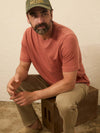 Sunwashed Regenerative Pocket Tee - Dusty Sienna