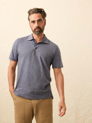 Sunwashed T-Shirt Polo - Searock Fire Stripe