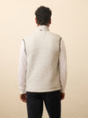 Epic Quilted Fleece Vest - Ivory Peak Heather