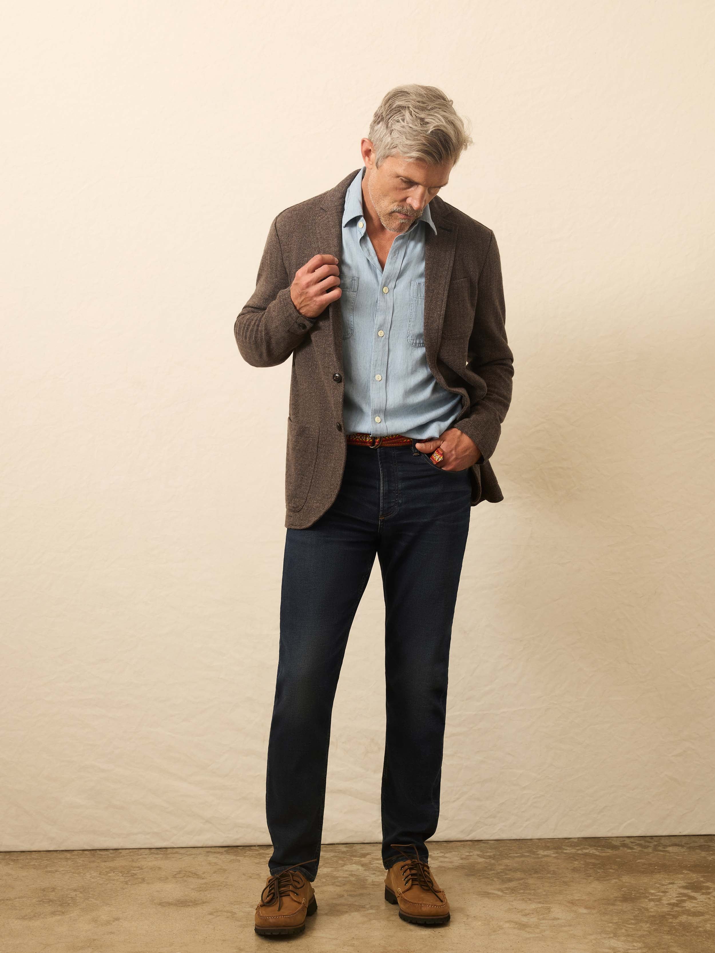 Inlet Knit Tweed Blazer - Woodland Herringbone | Faherty Brand Inlet Knit Tweed Blazer - Woodland Herringbone | Faherty Brand
