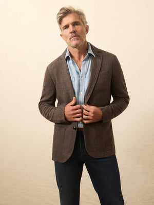 Inlet Knit Tweed Blazer - Woodland Herringbone