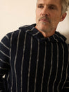 Whitewater Hoodie - Navy Point Stripe