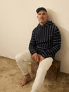 Whitewater Hoodie - Navy Point Stripe