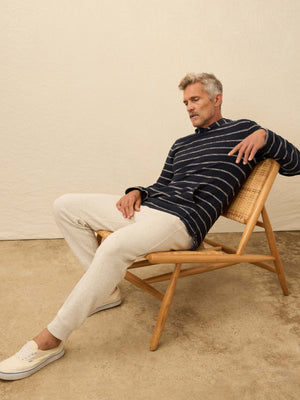 Whitewater Hoodie - Navy Point Stripe